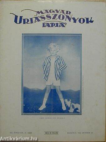 Magyar Uriasszonyok Lapja 1930. október 20.