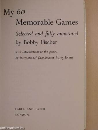 My 60 Memorable Games