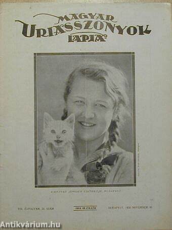 Magyar Uriasszonyok Lapja 1930. november 10.