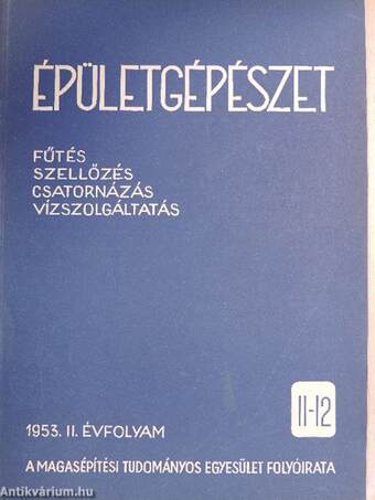 Épületgépészet 1953/11-12.