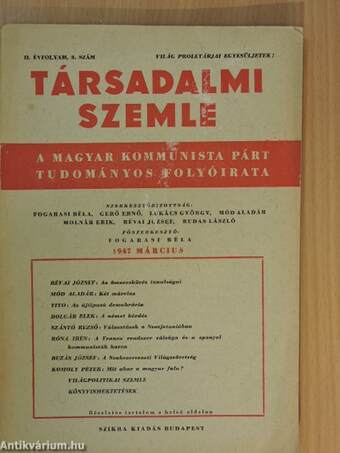 Társadalmi Szemle 1947. március
