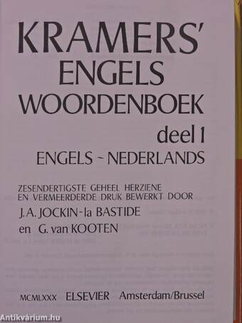 Kramers' Engels Woordenboek Engels-Nederlands/Nederlands-Engels