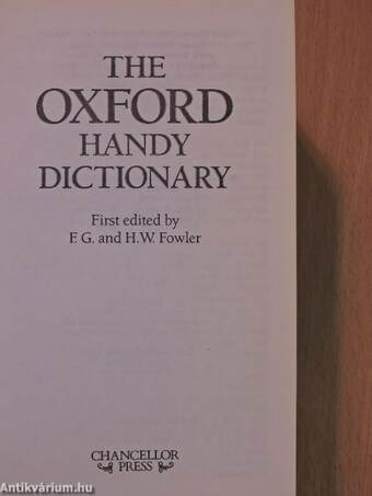 The Oxford Handy Dictionary