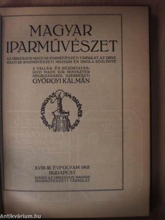 Magyar Iparművészet 1915/1-10.