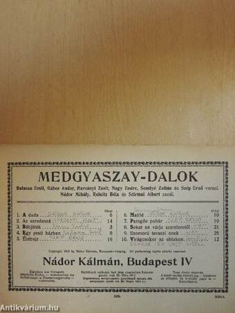 Medgyaszay-dalok