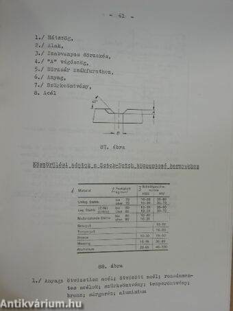 Gépészeti információk