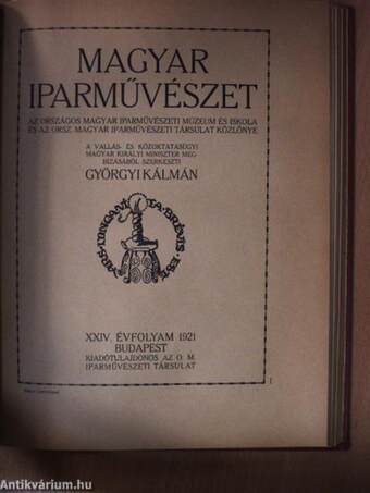 Magyar Iparművészet 1918., 1920-1922. (vegyes számok) (13 db)