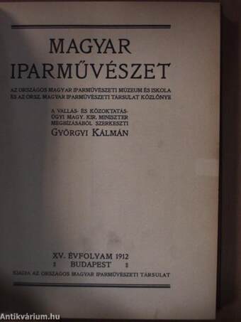 Magyar Iparművészet 1912/1-10.