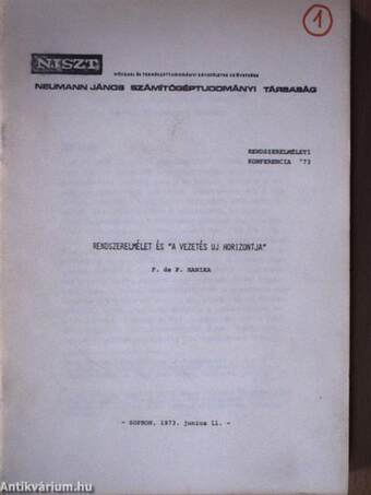 Rendszerelméleti konferencia '73