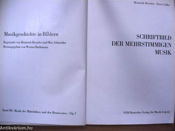 Schriftbild der Mehrstimmigen Musik