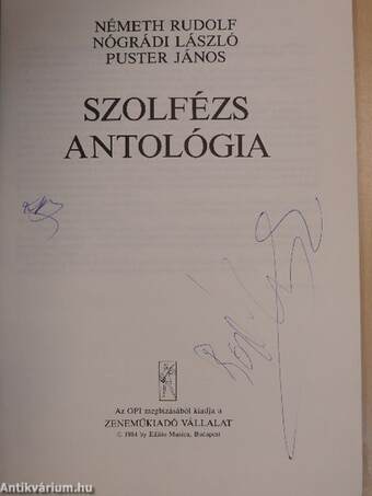 Szolfézs antológia