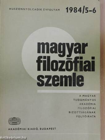 Magyar Filozófiai Szemle 1984/5-6.