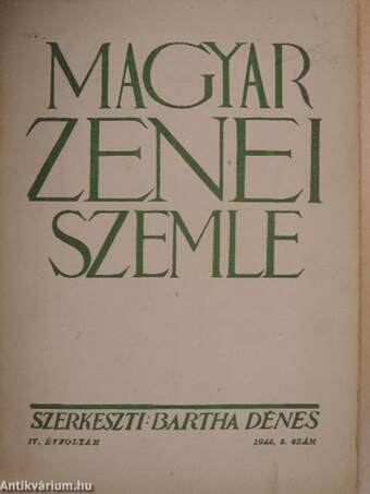 Magyar Zenei Szemle 1944/5.