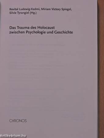 Das Trauma des Holocaust zwischen Psychologie und Geschichte