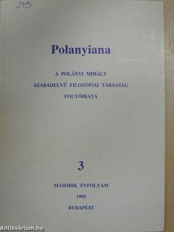 Polanyiana 1992. ősz