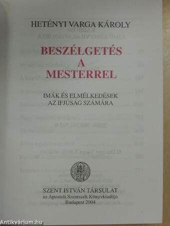 Beszélgetés a Mesterrel