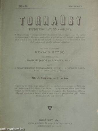 Tornaügy 1893-1909. (vegyes számok) (42 db)