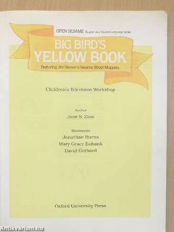 Big Bird's Yellow Book