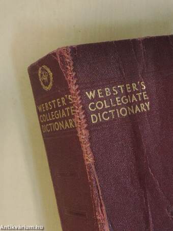 Webster's Collegiate Dictionary (rossz állapotú)