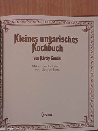 Kleines ungarisches Kochbuch