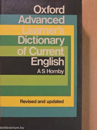 Oxford Advanced Learner's Dictionary of Current English