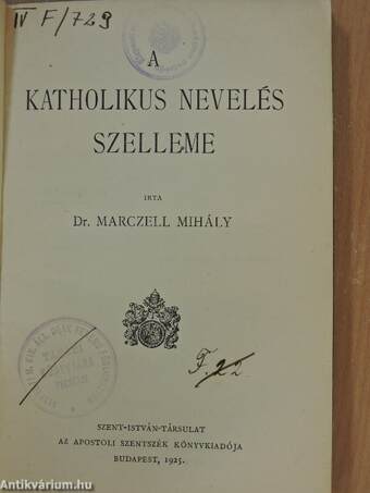 A katholikus nevelés szelleme