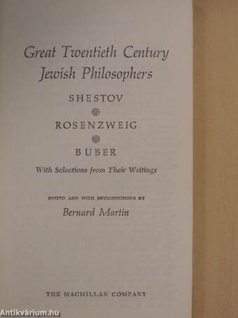 Great Twentieth Century Jewish Philosophers