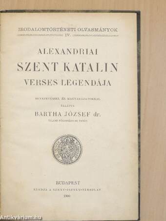 Alexandriai Szent Katalin verses legendája