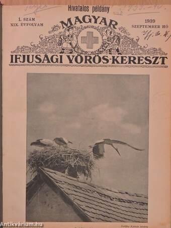 Magyar Ifjusági Vörös-Kereszt 1939-1940. szeptember-június