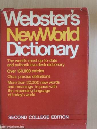 Webster's New World Dictionary of the American Language