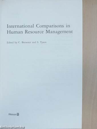 International Comparisons in Human Resource Management