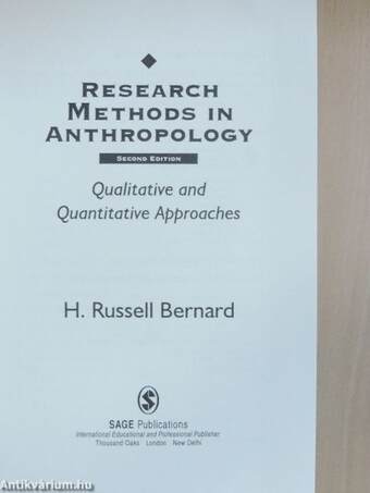 Research Methods in Anthropology