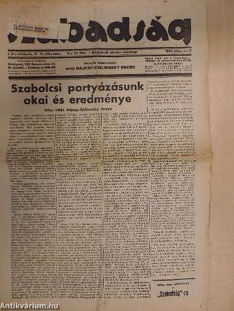 Szabadság 1932. július 17.