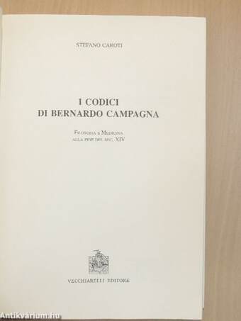 I Codici di Bernardo Campagna