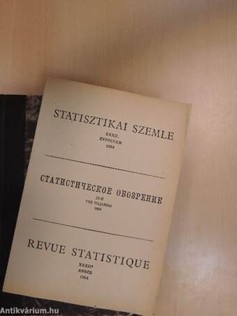 Statisztikai Szemle 1954. január-december