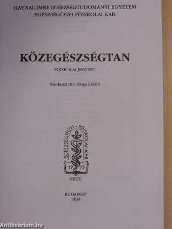 Közegészségtan