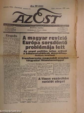 Az Est 1933. december 23.