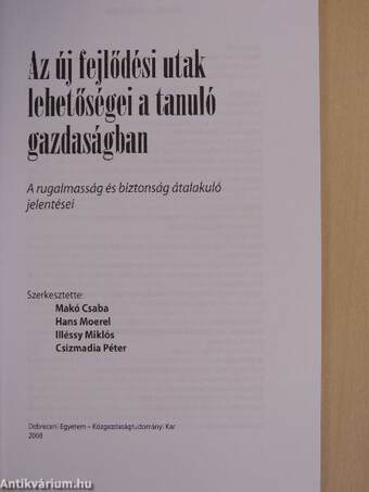 Az új fejlődési utak lehetőségei a tanuló gazdaságban