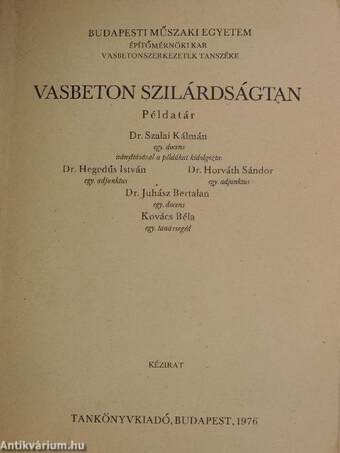 Vasbeton szilárdságtan