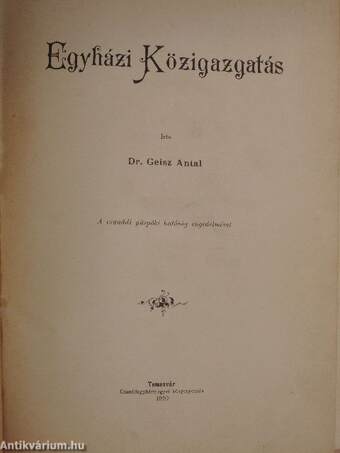 Egyházi Közigazgatás