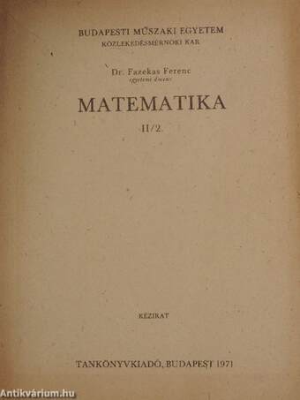 Matematika II/2.