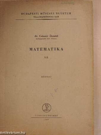 Matematika I/2.