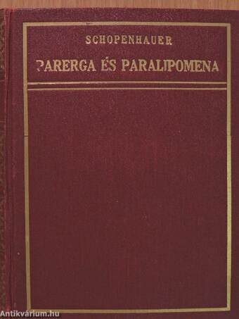 Parerga és Paralipomena III.