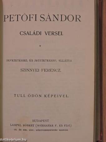 Petőfi Sándor összes költeményei II. (töredék)