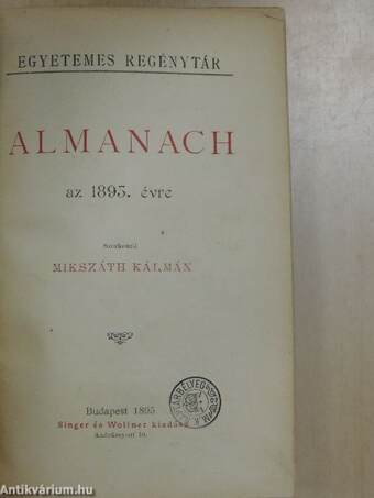 Almanach az 1895. évre