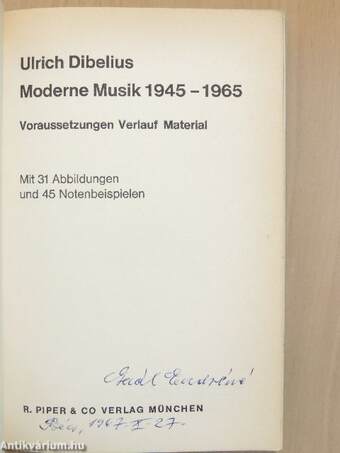 Moderne Musik 1945-1965