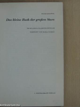 Das kleine Buch der großen Stars