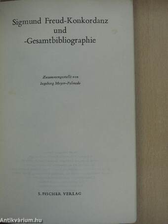 Sigmund Freud-Konkordanz und -Gesamtbibliographie