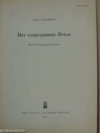 Der vorgespannte Beton