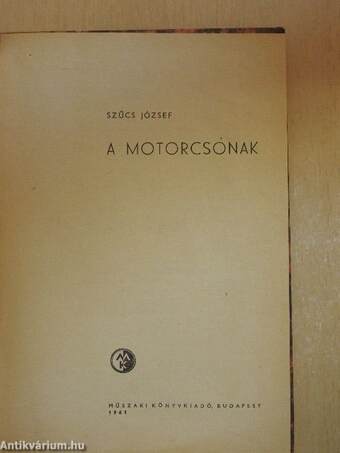 A motorcsónak